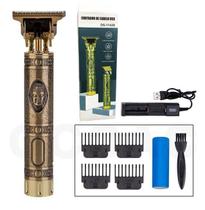 Máquina de Barbear e Cortar Cabelo Profissional Recarregável