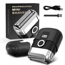 Máquina de barbear elétrica HENZILO Mini para homens com 3 lâminas IPX7