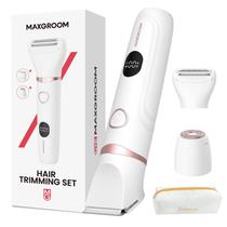 Máquina de barbear elétrica MAXGROOM 3 em 1, aparador de biquíni impermeável Máquina de barbear elétrica MAXGROOM 3 em 1, aparador de biquíni impermeável