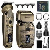 Máquina de barbear elétrica Razor Sctomon Foil para homens e aparador de barba
