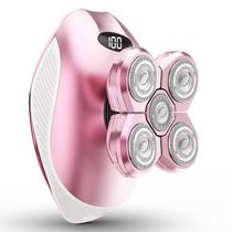 Máquina de barbear elétrica WEQOEE 5 em 1 recarregável rosa