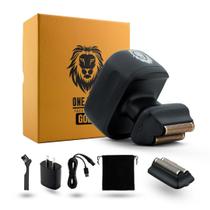 Máquina de barbear facial elétrica Skull Shaver One Lion Gold PRO Men