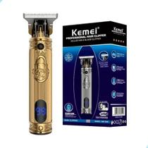 maquina de barbear Kemei Km-700h Elétrica Display De Led Corta Barba Cabelo