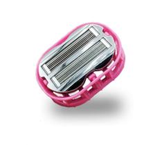 Máquina de barbear OmniShaver Premium bidirecional autolimpante rosa