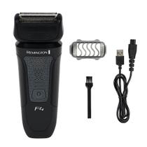 Máquina de barbear Remington F4 Style Series para homens, lâminas flexíveis para um barbear apertado e confortável, máquina de barbear elétrica recarregável sem fio. Máquina de barbear Remington F4 Style Series para homens, lâminas flexíveis para um barbear apertado e confortável, máquina de barbear elétrica recarregável sem fio.