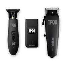 Máquina de Barbear TPOB Slime 2 Black Clipper - Kit de Aparador de Pelos