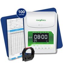 Máquina De Bater Ponto Cartográfico + 100 Cartões Universal Máquina De Bater Ponto Cartográfico + 100 Cartões Universal
