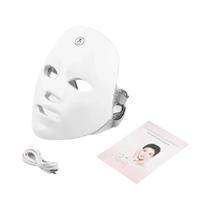 Máquina De Beleza Facial LED Sem Fio Em 7 Cores Para Rejuvenescimento E Aperto Da Pele Com Máscara