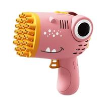 Máquina De Bolhas De Dinossauro Com 40 Furos Para Crianças, Criador Contínuo De Bolhas Para