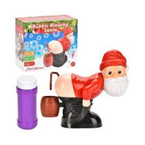 Máquina De Bolhas Elétrica Do Papai Noel Para Crianças Com Música E Luzes, Brinquedo Divertido De