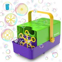 Máquina de bolhas WOOYE 3 em 1 Bubble Maker para crianças com 3 varinhas