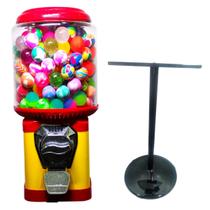 Maquina de bolinha pula pula chicletes vending machine + Pedestal + 500 bolas 27mm