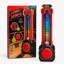 Máquina de Boxe de Parede com Luz LED Brinquedo Power Punch Infantil Interativo de Treino Kids Máquina de Boxe de Parede com Luz LED Brinquedo Power Punch Infantil Interativo de Treino Kids