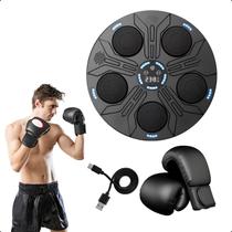 Máquina De Boxe Musical Bluetooth Recarregável +luvas + Cabo