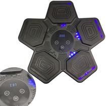 Maquina De Boxe Pancada Soco Interativo Inteligente 5 Modos Velocidade Exercicio Muscular Bater Boxing Luta Fitness Agilidade Wall Target Som Treino