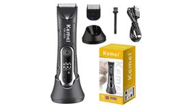 Máquina de cabelo a prova d'água kemei km-1845 depilador intimo masculino Dia dos pais