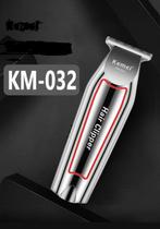 Máquina de Cabelo, Barba, Aparador e Acabamento Sem fio Recarregável - Kemei Km-032