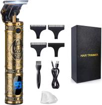Maquina de cabelo/barbeador profissional Suttik New Cordless Hair - DOURADA