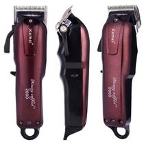 Máquina De Cabelo Profissional Sem Fio Kemei Km-pg2600 Bordô