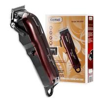 Máquina De Cabelo Profissional Sem Fio Kemei Km-Pg2600 Bordô