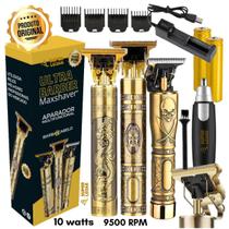 Maquina De Cabelo Ultrabarber Maxshaver Gold Bivolt + Nariz
