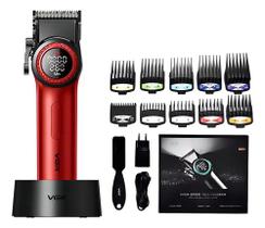 Máquina De Cabelo Vgr 001 Cor Preta 110v Cor Vermelha
