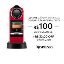 Máquina de Café Citiz 127V 1 Litro Nespresso Vermelho