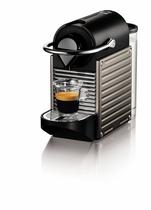 Máquina de café espresso Nespresso Pixie C60 elétrica titânio