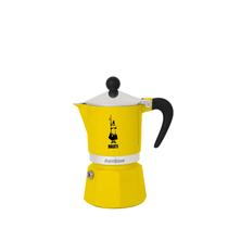 Máquina de café expresso Bialetti Rainbow 3 xícaras de alumínio amarelo
