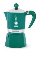 Máquina de café expresso Bialetti Rainbow Moka Pot 3 xícaras verdes