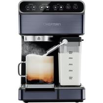 Máquina de café expresso Chefman 6 em 1 com vaporizador 1,8 L 20 bar preta