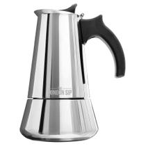 Máquina de café expresso de fogão de aço inoxidável London Sip Moka Pot Máquina de café expresso de fogão de aço inoxidável London Sip Moka Pot