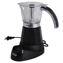 Máquina de café expresso elétrica Imusa 6 ou 3 xícaras preta Máquina de café expresso elétrica Imusa 6 ou 3 xícaras preta