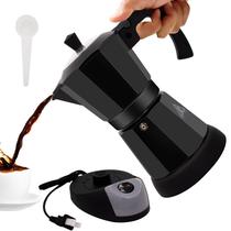Máquina de café expresso elétrica Moka Pot Valvpant para 5-6 xícaras de 270 ml Máquina de café expresso elétrica Moka Pot Valvpant para 5-6 xícaras de 270 ml