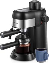 Máquina de Café Expresso FOHERE Steam - 3,5 Bar, 240ml, 4 Xícaras, com Batedor de Leite