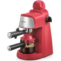 Máquina de café expresso Ihomekee 3.5Bar com aquecimento de 1-4 xícaras vermelhas Máquina de café expresso Ihomekee 3.5Bar com aquecimento de 1-4 xícaras vermelhas
