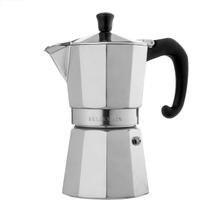 Máquina de café expresso para fogão Bellemain Moka Pot 6 xícaras de prata