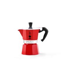 Máquina de café expresso para fogão Bialetti Moka Express 6 xícaras vermelhas Máquina de café expresso para fogão Bialetti Moka Express 6 xícaras vermelhas