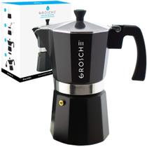 Máquina de café expresso para fogão GROSCHE Milano Moka 12 xícaras 700mL preta