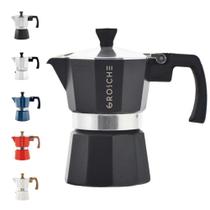 Máquina de café expresso para fogão GROSCHE Milano Moka Pot 150ml - preta