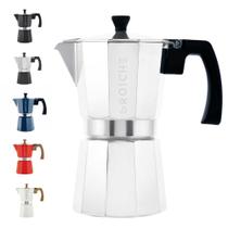 Máquina de café expresso para fogão GROSCHE Milano Moka Pot 6 Cup Silver