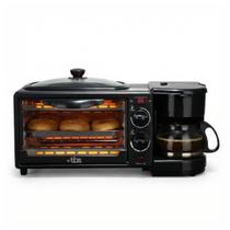 Máquina de Café Manhã 3 em 1 Forno Grill Cafeteira 1250W 127V