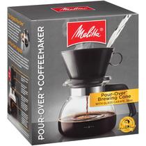 Máquina de café Melitta Pour-Over com jarra de vidro 1.8L preta