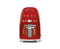 Máquina de café Smeg 50's Retro Style Garrafa de vidro de 10 xícaras vermelha
