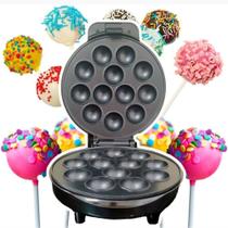 Maquina De Cake Pop 12 Bolinhos Cupcake Crepeira 110V e 220V 1000W Antiaderente Mini Voltagem:110V Maquina De Cake Pop 12 Bolinhos Cupcake Crepeira 110V e 220V 1000W Antiaderente Mini Voltagem:110V