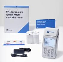 Maquina de cartao que imprime comprovante Sumup Total 3G