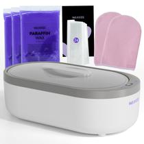 Máquina de cera de parafina Waxkiss 2000ml para mãos com 3 pacotes de cera Máquina de cera de parafina Waxkiss 2000ml para mãos com 3 pacotes de cera
