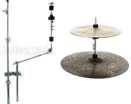 Máquina de Chimbal Remota Torelli TA164 / TA160 Extensor de Hihat com Clamp e Extensor Girafa