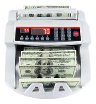 Máquina De Contar Dinheiro Cédulas Detector Uv Nota Falsa Real Dólar Euro Bivolt - TOMATE