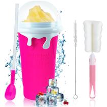 Máquina de copos Slushy ROEDEER Large 500 mL rosa silicone